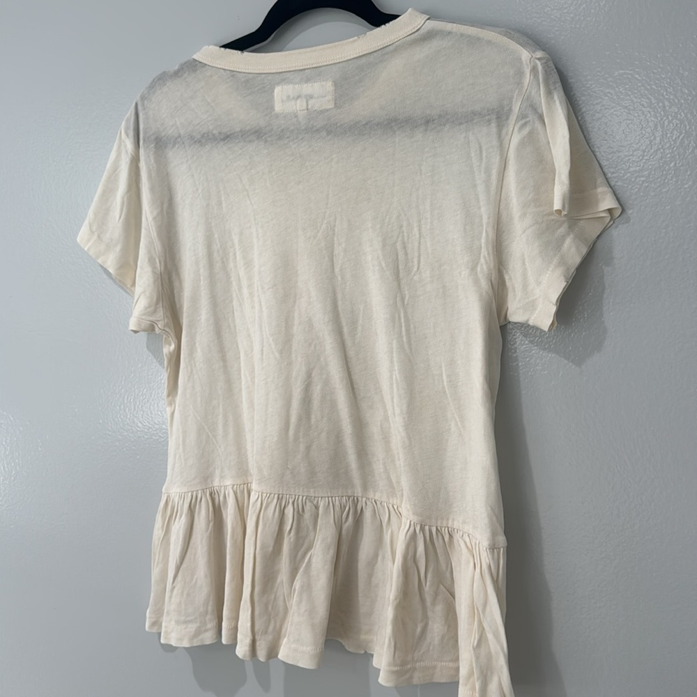 The Great Women's Peplum Top Spring Summer Vacation Wear lightweight Size 0 - Picture 7 of 7